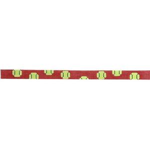 Bouncing Tennis Balls on Red Dog Collar Browse For Sale