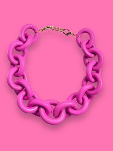 Collar Eslabón Rosa Outlet Pay With Paypal