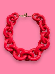 Collar Eslabón Rosado Outlet Collections