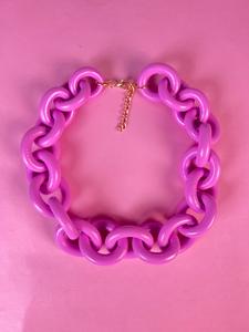 Collar Eslabón Lila Clearance Good Selling