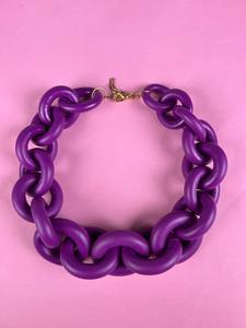 Collar Eslabón Morado Sale Deals