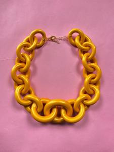 Collar Eslabón Pearly Yellow Sale Great Deals