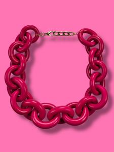 Collar Eslabón Fucsia MP Outlet Locations For Sale