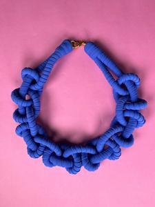 Collar Trenzado Azul M Buy Cheap Newest