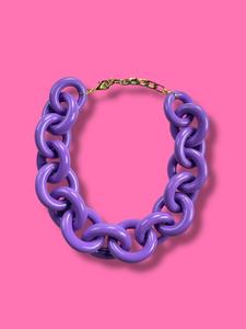 Collar Eslabón Morado Sale Pre Order