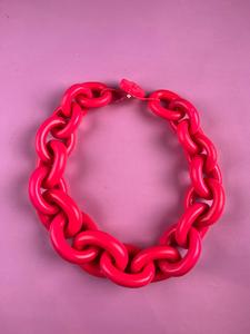 Collar Eslabón Pink Fluorescente Pick A Best Cheap Pice