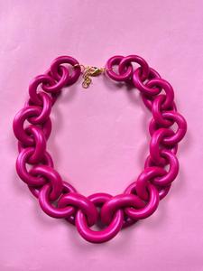 Collar Eslabón Pearly Magenta With Mastercard For Sale