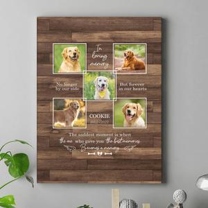 Custom Photo In Loving Memory Pet Canvas - Memorial Gift Idea For Dog/ Cat Lover - No Longer By Our Side But Forever In Our Hearts Outlet Footlocker Finishline