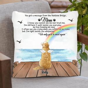 Custom Personalized Memorial Pet Pillow Cover & Fleece/ Quilt Blanket - Memorial Gift For Dog/ Cat Lover - I'm Still Here Sale 2025