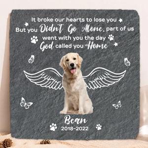 Custom Personalized Memorial Pet Photo Square Lithograph - Memorial Gift Idea For Dog/Cat Owners - It Broke Our Hearts To Lose You Looking For