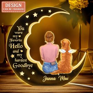 Custom Personalized Memorial Pet Moon Light Box - Memorial Gift Idea For Dog/ Cat/ Rabbit Lover - I Loved You Your Whole Life Discount Best Sale