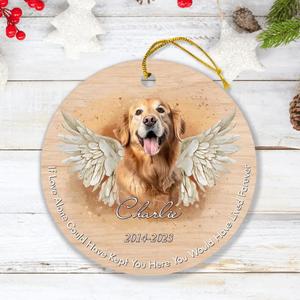 Custom Personalized Memorial Pet Photo Ornament - Christmas/Memorial Gift Idea for Pet Owners - If Love Alone Could Have Kept You Here You Would Have Lived Forever Wholesale Pice Cheap Online