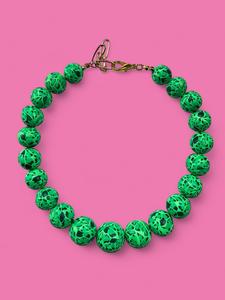 Collar Esferas Animal Print Discount Shop