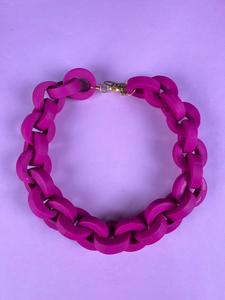 Collar Cadenas Fucsia MP 2025 New Cheap Online