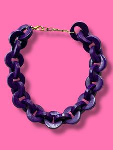 Collar Cadenas Morado Pay With Paypal Online