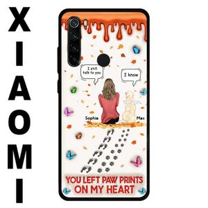 Custom Personalized Memorial Dog Phone Case - Memorial Gift Idea For Pet Lover - Case For Xiaomi/ Oppo/ Huawei - You Left Paw Prints On My Heart For Sale Online