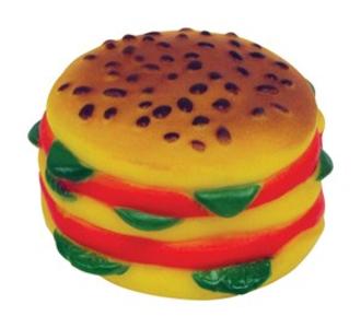 Diggers Vo-Toys Brown Hamburger Vinyl Hamburger Dog Toy Large 1 Outlet Visit