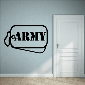 Army Dog Tag Decal Sale Big Discount