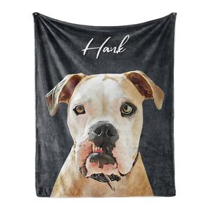 Personalized Pet Throw Blanket - Custom Photo Dog Blanket Cost Cheap Pice