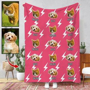 Upload Your Photo Blanket For Dog, Cat Lovers - Custom Photo Pet New Sale Low Shipping Fee