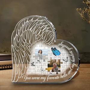 Custom Personalized Memorial Photo Acrylic Plaque - Mother's Day Memorial Gift Idea - You Were My Favorite Hello And My Hardest Goodbye Sale Online Online