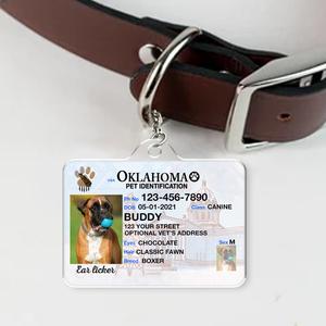 Custom Photo Pet ID Tags - Drivers License - Oklahoma Outlet Wiki