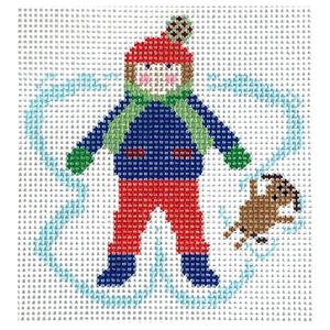 Snow Angel Boy with Dog Buy Cheap Hot Sale