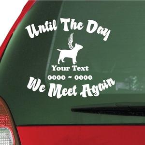 Bullnose Terrier with wings Custom In Loving Memory Decal Discount Release Dates