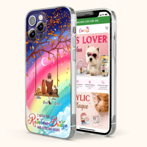 Custom Personalized Pet Mom Phone Case - Memorial Gift For Dog/ Cat Lover - I Wish The Rainbow Bridge Had Visiting Hours - Case For iPhone And Samsung Clearance Manchester