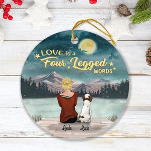 Custom Personalized Pet Mom Ornament - Mom With Upto 5 Pets - Gift For Cat/ Dog Lover - FD19NO Cheap Sale Collections