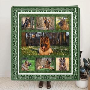 Custom Personalized Photo Collage Dog/Cat Quilt/ Fleece Blanket - Best Gift For Dog/Cat Lover With Credit Card Free Shipping