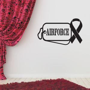 Air Force Dog Tags and Ribbon Decal With Paypal Sale Online