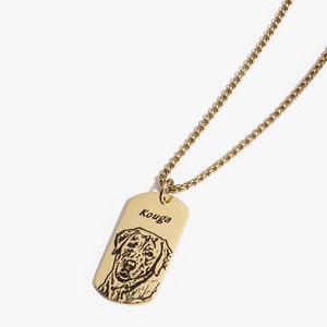 Pet Face Tag Necklace Free Shipping Cheap