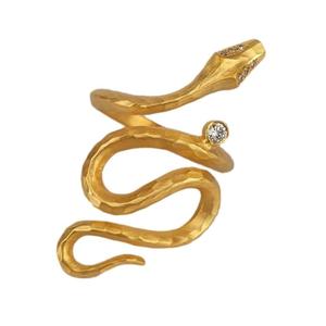 14K Gold & Diamond Snake Ring - M8865 Visit New Sale Online