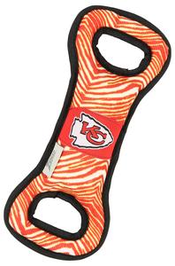 Zubaz X Pets First NFL Kansas City Chiefs Team Logo Dog Tug Toy with Squeaker Clearance Inexpensive