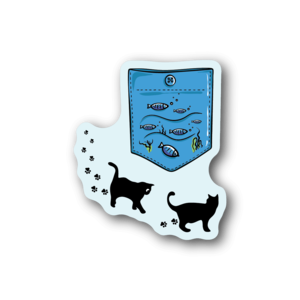 Aquarium Pocket Sticker For Sale Online