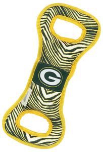 Zubaz X Pets First NFL Green Bay Packers Team Logo Dog Tug Toy with Squeaker Cheap Sale Low Cost