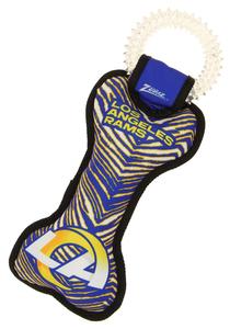 Zubaz X Pets First NFL Los Angeles Rams Team Ring Tug Toy for Dogs Brand New Unisex