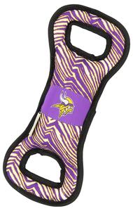 Zubaz X Pets First NFL Minnesota Vikings Team Logo Dog Tug Toy with Squeaker Sale In China