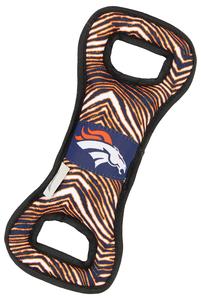 Zubaz X Pets First NFL Denver Broncos Team Logo Dog Tug Toy with Squeaker Grey Outlet Store Online