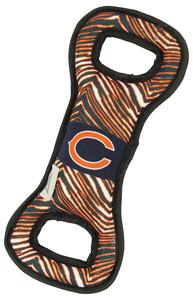 Zubaz X Pets First NFL Chicago Bears Team Logo Dog Tug Toy with Squeaker Pay With Visa