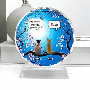 Custom Personalized Memorial Cat Crystal Pendulum - Gift for Cat Owners - Memorial Conversation - Up to 4 Cats - They Still Talk About You Buy Cheap Largest Supplier