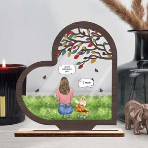 Custom Personalized Memorial Cat Wooden And Acrylic Plaque - Upto 3 Pets - Memorial Gift For Dog/ Cat Lover - I Still Talk About You Genuine For Sale
