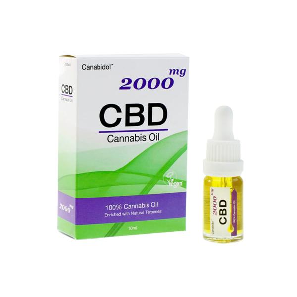 Canabidol 2000mg CBD Cannabis Oil - 10ml Exclusive Online