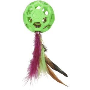 JW Cataction Feather Ball with Bell Cat Toy Outlet Store For Sale