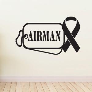Airman Dog Tags with Ribbon Decal With Credit Card Cheap Online