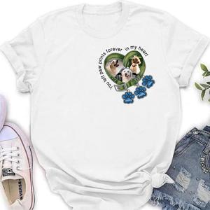Personalized Memorial Dog Collar Shirt - Upload Photo - Pet Memorial Gift For Dog Lovers - Up to 3 Dogs Cheap Best