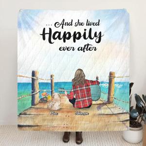 Custom Personalized Dog Mom, Dog Dad With Guitar Quilt/Fleece Blanket - Best Gift Idea For Guitar Lovers - Upto 3 Dogs - I Play Guitars And I Know Things Outlet Official Site