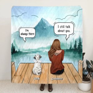 Custom Personalized Dog Mom Quilt/Fleece Blanket - Up to 4 Dogs - Best Gift For Dog Lovers Enjoy Cheap Pice