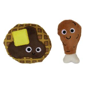 Mad Cat Chicken and Waffles Twin Pack Catnip & Silvervine Cat Toy Enjoy Online